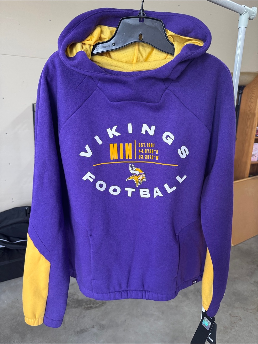 Fanatics Vikings Purple and Gold NFL Team Hoodie